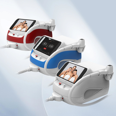 Salon Klinikleri için Üç Dalga Taşınabilir Lazer Saç Çekme Makinesi İngilizce Dil Seçeneği
