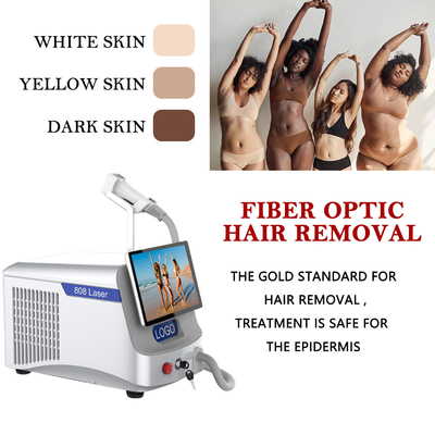 Güzellik Salonu Fiber Lazer Saç Kaldırma Makinesi 300W 500W Sabit Stil