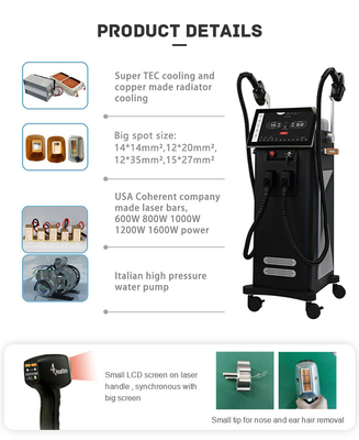 808nm 810nm 2 in 1 Diodlu Lazer Saç Çekme Makine Salon MDSAP Onaylandı