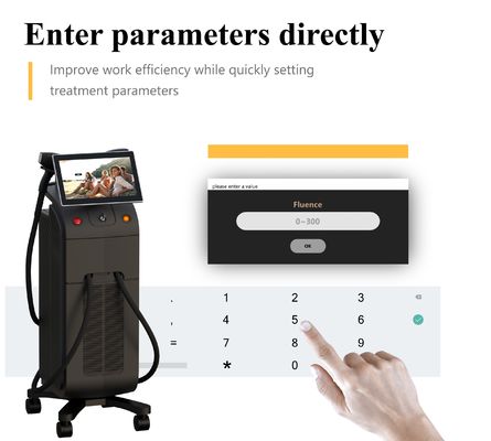 Etkili sonuçlar için tutarlı enerji çıkışı ve tek tip nokta boyutu sağlayan ergonomik diyot lazer saç çıkarma cihazı