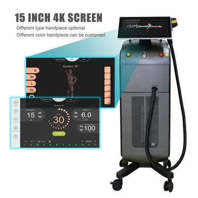 1600W güç kaynağı 808nm Diyot Lazer XL Saç Kaldırma Epliatörü