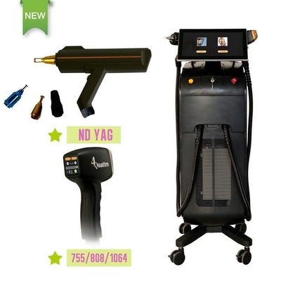 3 dalga uzunluğu lazer saç çıkarma makinesi 808nm 1064nm 755nm kadınlar için kalıcı güzellik