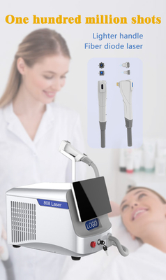 Portatif Fiber Laser Saç Kaldırma Makinesi / Diyot 808 Güzellik Salonu için Lazer Makinesi