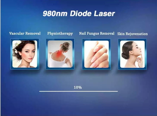 Cilt Yenilenmesi 980nm Diyot Lazer Makinesi Taşınabilir Lazer Örümcek Damarı Çıkartma Makinesi