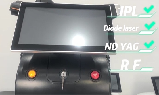 4 in 1 Çok fonksiyonel Güzellik Makinesi Üç Dalga Uzunluğu Lazer Saç Dövme İndirme Makinesi