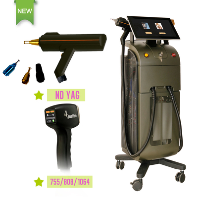 2 In 1 Diod Laser Nd YAG Lazer Saç Çekme Makinesi