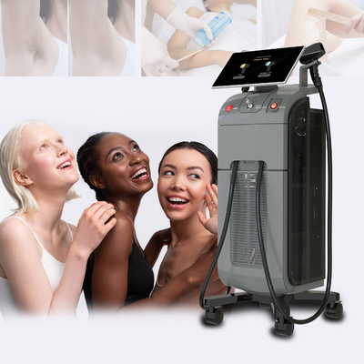 Titanyum Buz Diyot Lazer Epilatör Saç Dökme Saç Dökme Makinesi 3 dalga boylu 755 808 1064nm Tüm Cilt Tipi
